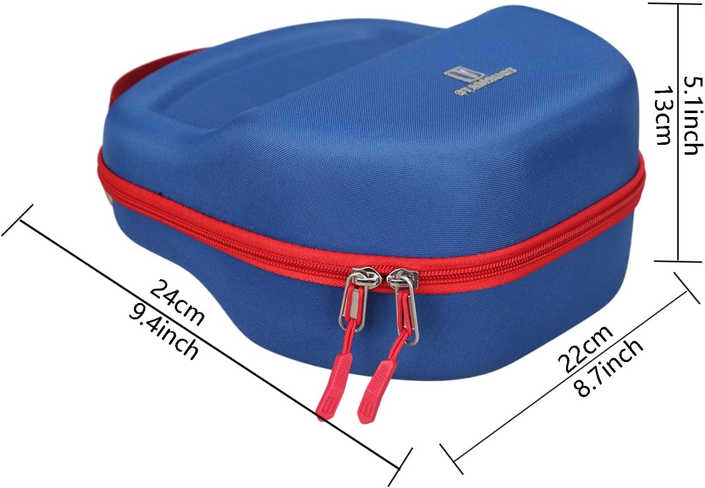 Hard Travel Case for A20 Wireless Headset Gen 2, Protective Carrying Storage Box（CASE ONLY） (Navy Blue & Red) - Image 4