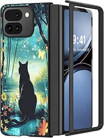 Capa dobrável para Pixel 9 Pro, capa ultrafina de policarbonato rígido de 1,2 mm - fosco antiarranhões e impressões digitais, proteção à prova de choque, capa de telefone durável e leve