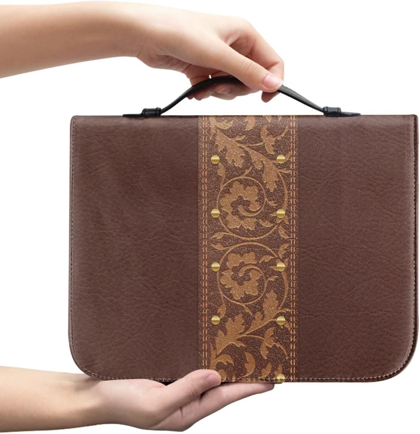 Vintage Flower Bible Study Bag Multi-Purpose for Woman Large Size Church Tote Handbag Schools Libraries Christian Accessories