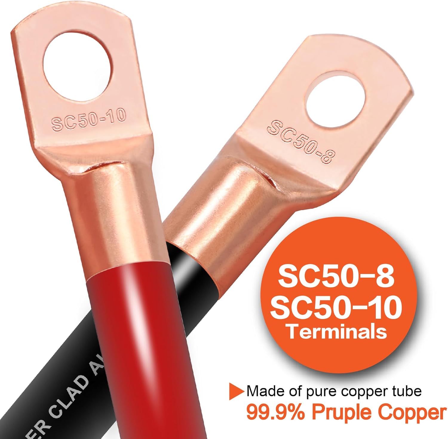 1/0 Gauge Wire(20ft Each - Red/Black) Copper Clad Aluminum CCA - Primary Automotive Wire,Car Amplifier Power & Ground Cable, Battery Cable for Car Audio Speaker,Solar, Auto, RV Trailer & Marine