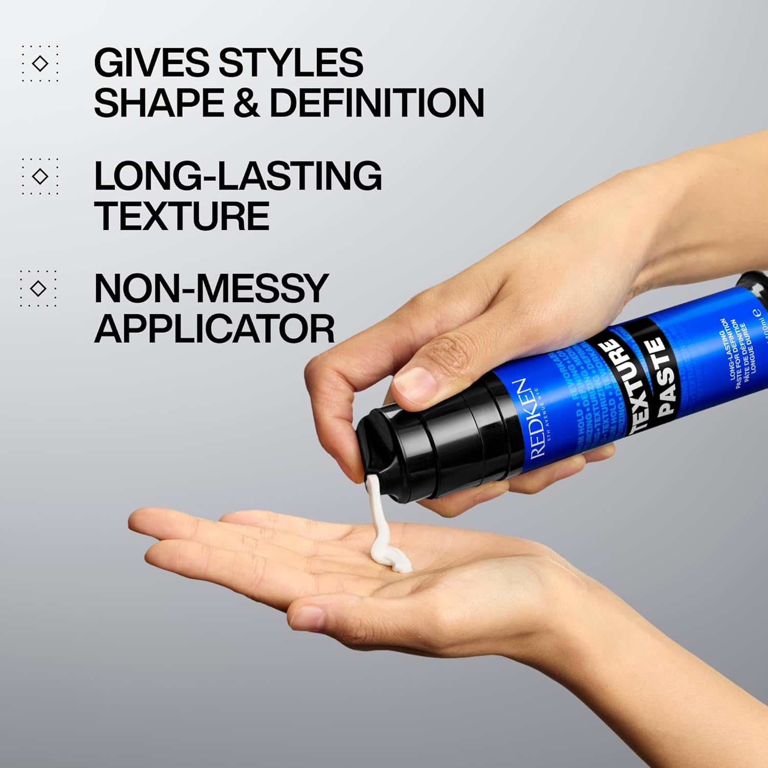 Redken Long-Lasting Styling Paste For All Hair Types - Adds Long-Lasting Texture & Definition With Flexible Control, Medium Hold - Image 2