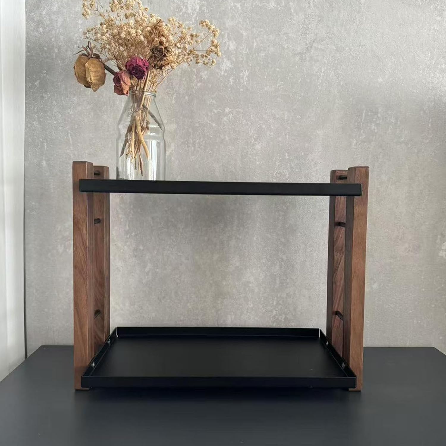 Bathroom Counter Organizer，Double-Layer Storage Rack, Suitable for Dressing Rooms, bathrooms, Kitchens and Dining Rooms. It Does not Rust and Does not Fade