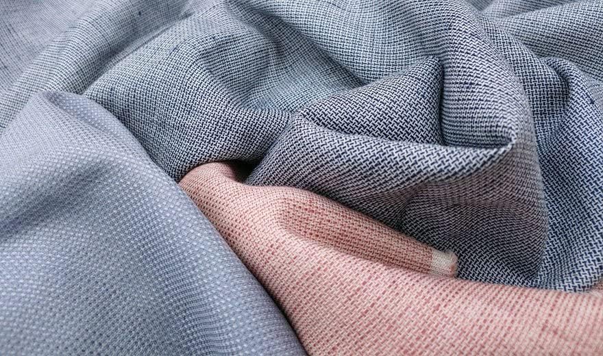 Blue Linen Cotton Tweed Chambray Fabric | Premium & Versatile Material for Apparel, Sewing and Crafts