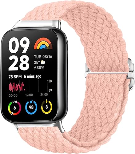 Bandas trenzadas para Xiaomi Smart Band 9 Pro/Mi Band 8 Pro/Redmi Watch 5/4, correas elásticas de repuesto deportivas para mujeres y hombres