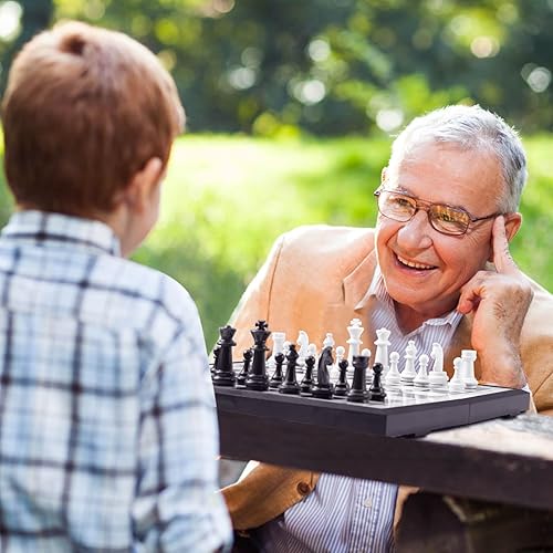 Miniatura 8 de Juego de ajedrez magnético para viajes juegos de mesa plegables regalos portátiles para niños y adultos