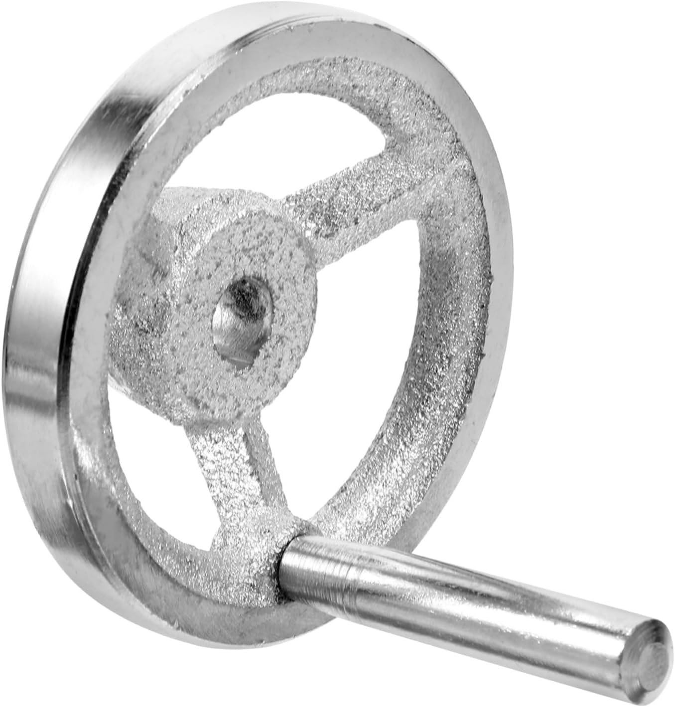 Round Handwheel for Milling Machine Carbon Steel Revolving Handle Ergonomic Design for Comfortable Grip Resistant for Workshop Industrial Use
