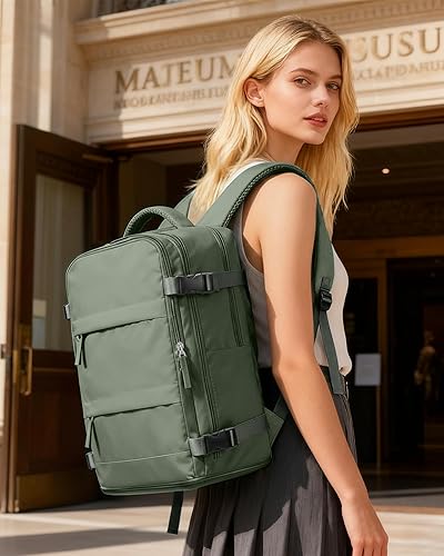 Miniatura 3 de Coofay Casual o Versátil, A-verde oliva, Grande, Mochilas de viaje