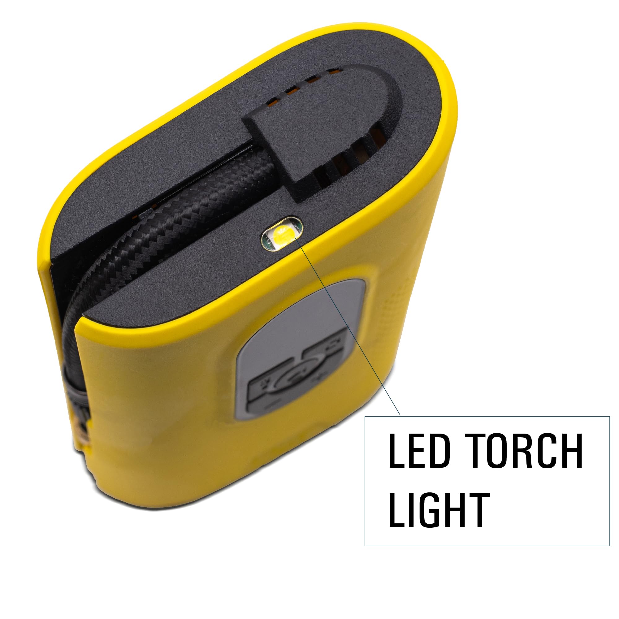 AirMan Inflador de neumáticos alimentado por batería, 2200 mAh inalámbrico de mano con luz LED, máximo 110 psi, para neumáticos de bicicleta y pelotas deportivas