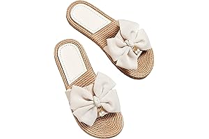 Breezy Summer Flat Bow Sandals For Women