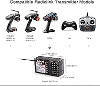 Vista 6 de Eighteenup Radiolink R6FG - Receptor de superficie de 6 canales de 2.4 GHz, funciona con control remoto Radiolink RC4GS V3/RC4GS V2/RC4GS/RC6GS