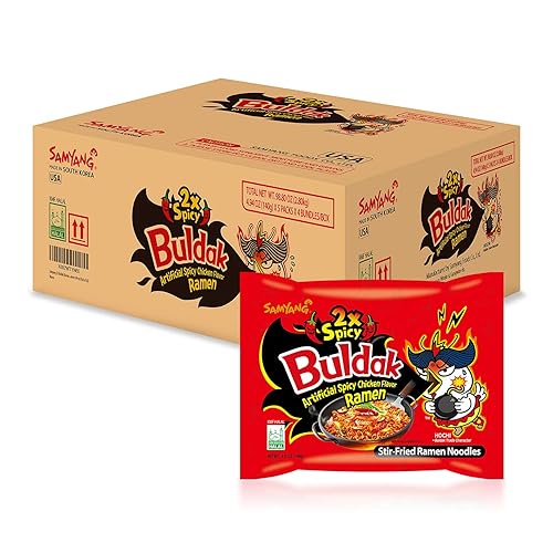 Miniatura 16 de Samyang HACK Buldak Bokeum Ramen. 1 bolsa de tallarines ramen muy picantes. Sabor mucho más picante.