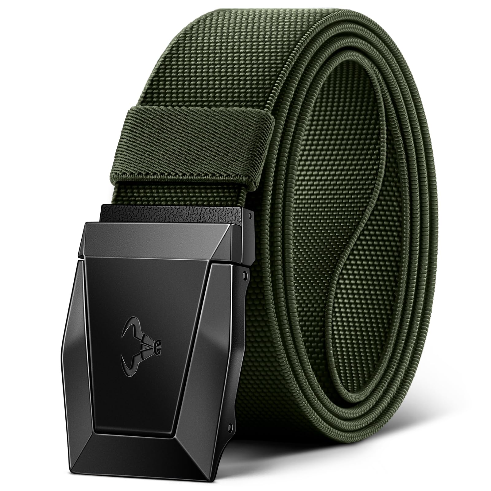 BULLIANT Cintura Tattica,Cintura Uomo Militare Lavoro Trekking 3,8cm,Fibbia a Sgancio Rapido