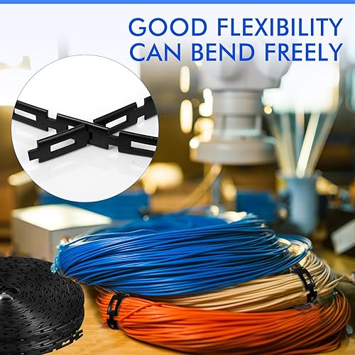 Miniatura 4 de 4 correas de plástico para árbol de 50 pies x 12 pulgadas de ancho, correas de soporte ajustables para árboles, cuerda de plantas, correa de