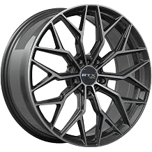 RTX RS02 Custom Wheel - 20x8.5, 38 Offset, 5x114.3 Bolt Pattern, 67.1mm Hub - Gloss Black with Machined Face Rim