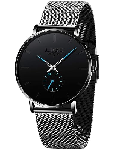 Wrist Watches for Men Waterproof Dress Vintage Work Casual Stainless