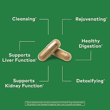 ORGANIC INDIA Liver and Kidney Cleanse Detox Repair, Vegan, 90 Capsules | Herbal Supplement, Detoxify & Rejuvenate, Supports Healthy Liver & Kidney Function, USDA Certified Organic, Non-GMO