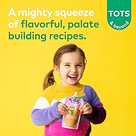 Plum Organics Mighty 4 Organic Toddler Food - Banana, Blueberry, Sweet Potato, Carrot, Greek Yogurt, and Millet - 4 oz Pouch (Pack of 6) - Organic Fruit and Vegetable Toddler Food Pouch