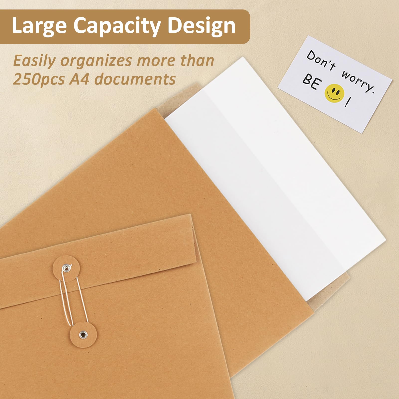 Confezione da 75 buste per catalogo autosigillanti, in carta kraft marrone, con grande chiusura, 12,7 kg, buste di carta pesante per casa, ufficio, affari