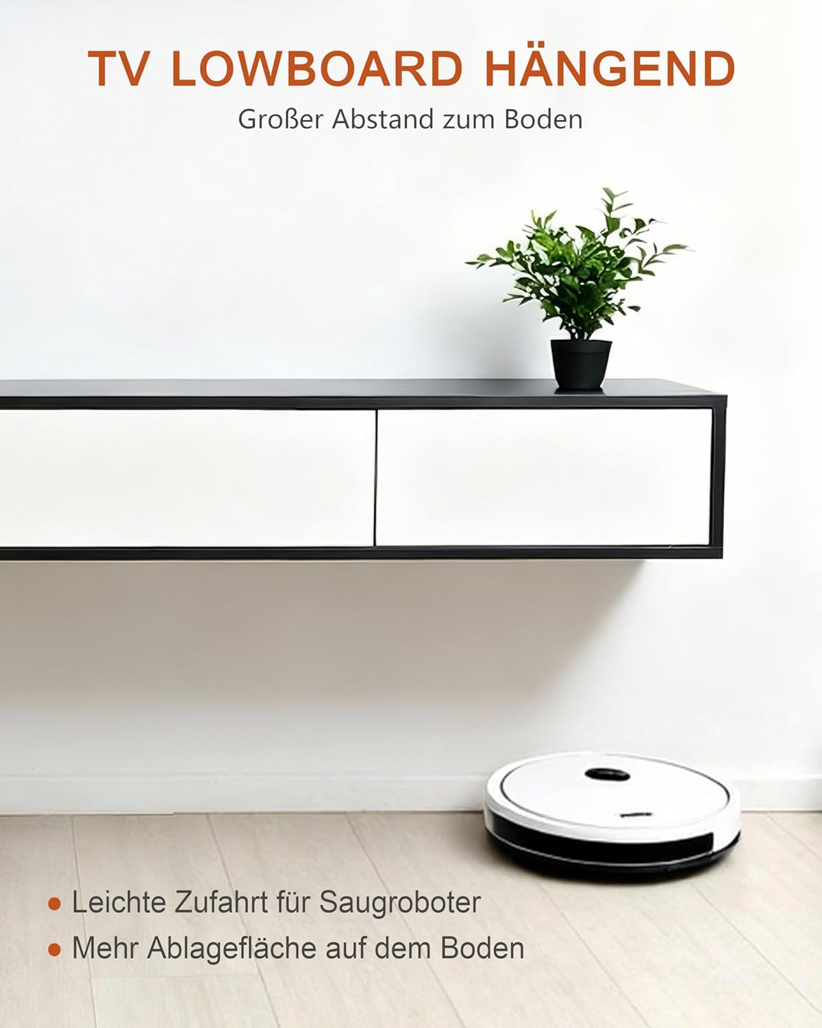 Floating TV Stand Wall Mounted with Doors, 63'' TV Shelf for TV up to 70'' TV, Wood Media Under floating Tv Console TV Cabinet with Storage Console, Entertainment Center for Living Room, Bedroom