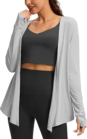 Women's UPF 50+ Sun Shirt Long Sleeve UV Sun Protection Shirts Lightweight Cardigan for Women with Pockets SPF Swim Cover Up