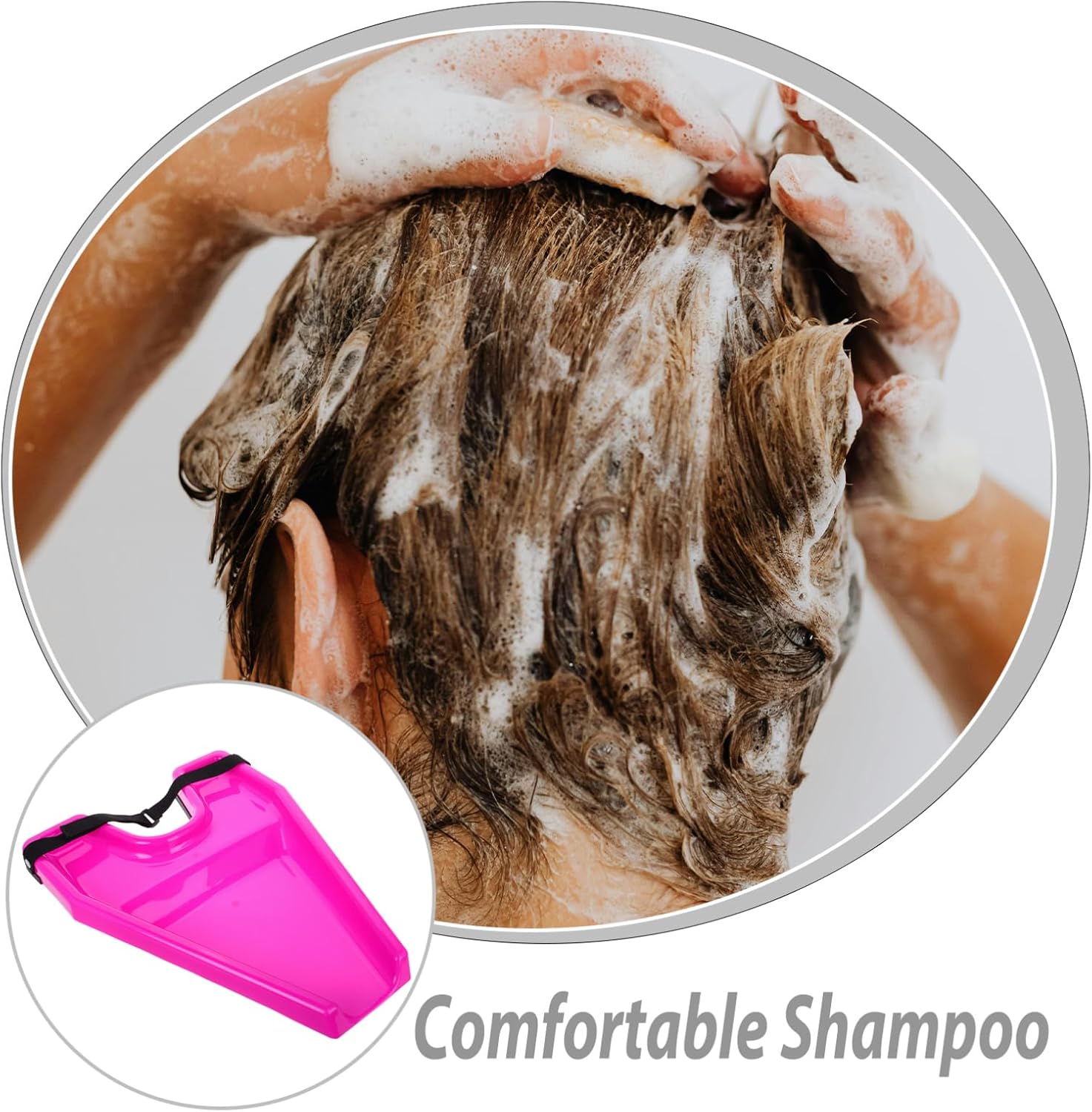 Portable Shampoo Bowl for Hair Washing Hair Care Tray for Home Salon Use for Coloring Treatments Lightweight and Easy to Use