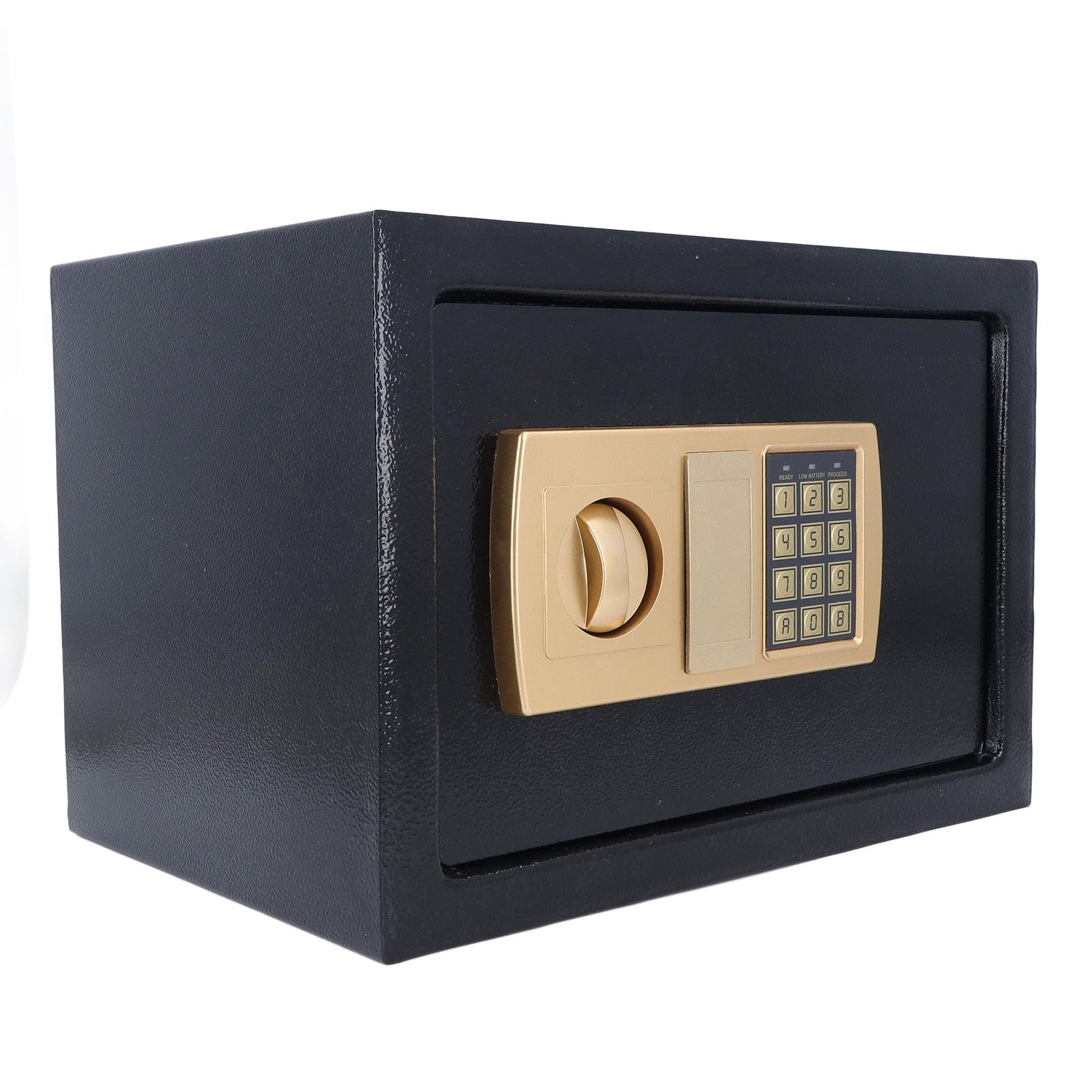 Safe, tragbare Digitale elektronische Sicherheitstastatur, Spardose aus Stahlkonstruktion für Zuhause, Reisen, Büro, 25 cm, Schwarz