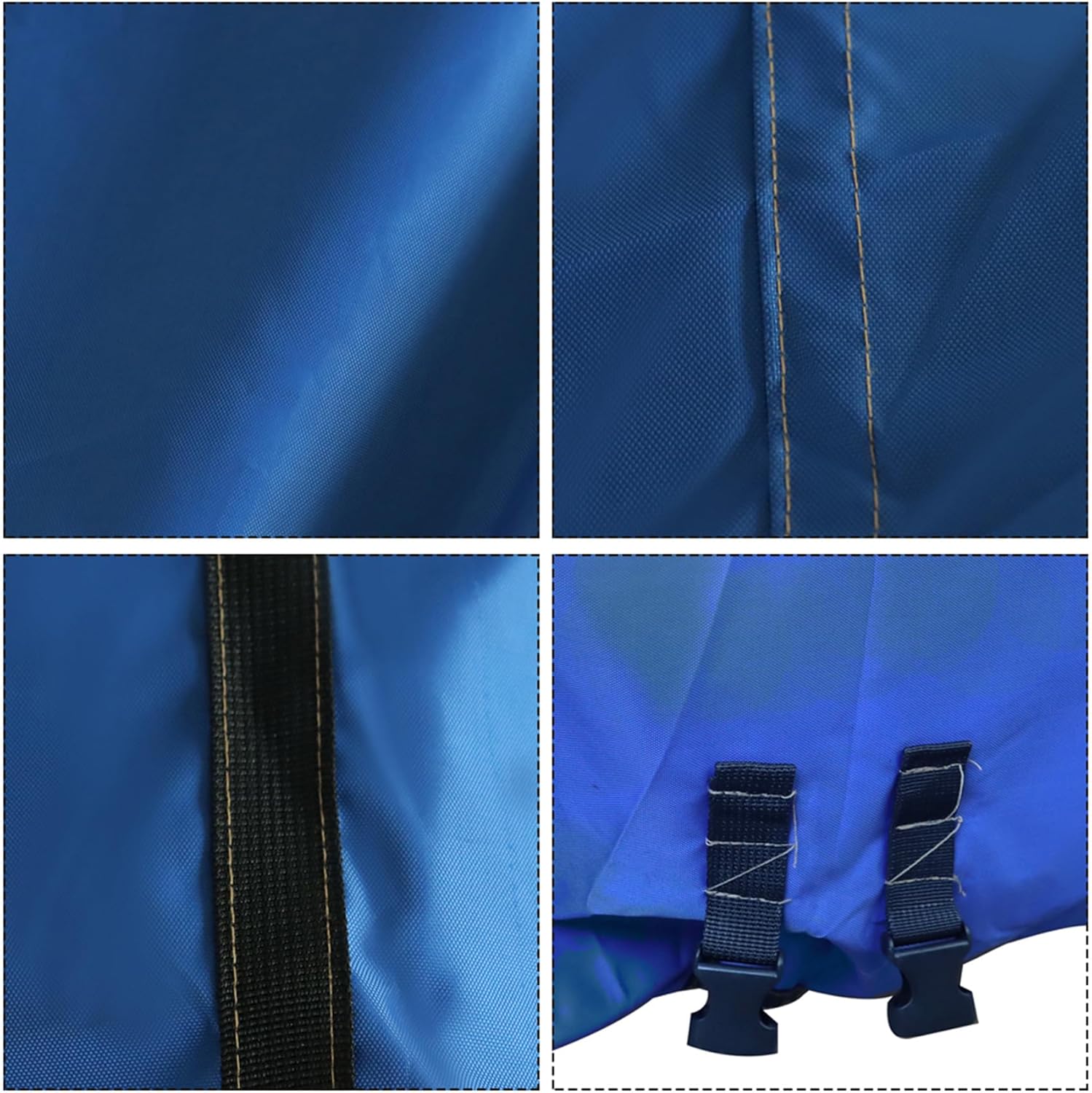 Silscvtt Blue 210D Heavy Duty Outdoor Trailerable Boat Cover Replacement for Jon Boat 14ft Long Beam Width to 70