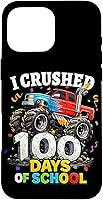 Vista 19 de I Crushed 100 Days of School - Monster Truck 100th Day Boys Case for iPhone 16