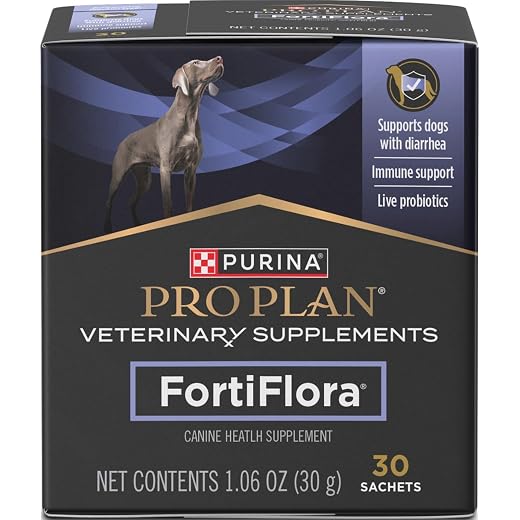 Purina Pro Plan Veterinary Supplements FortiFlora Probiotic Powder for Dogs, Daily Support for Digestive and Immune Health and Occasional Diarrhea