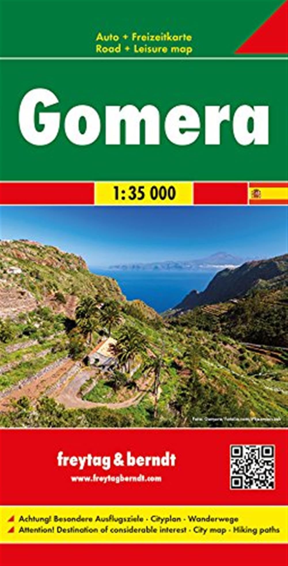 Gomera Road-, Hiking Map 1:35 000 by Freytag-Berndt SHEET MAP 9783707916478