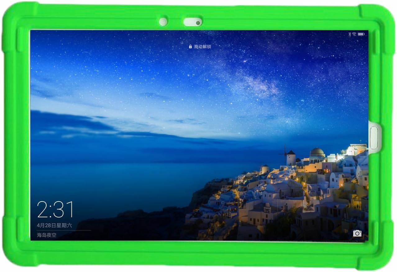 Cover for Huawei MediaPad M5 10.8 CMR-W09 CMR-AL09 Also Fit M5 Pro 10.8 Inch Tablet Bumper with Handstrap CMR-W19 CMR-AL19 Kids Friendly Soft Silicone Rugged Case Green
