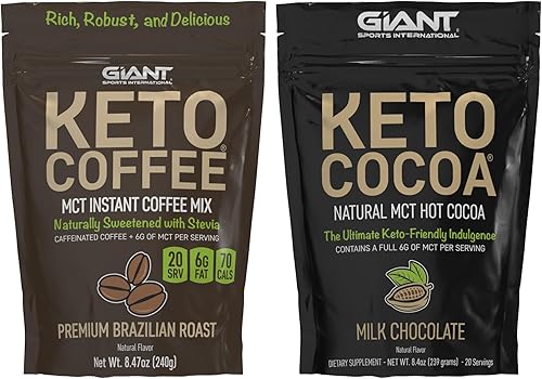 Café Keto de cacao y Keto de Giant Sports