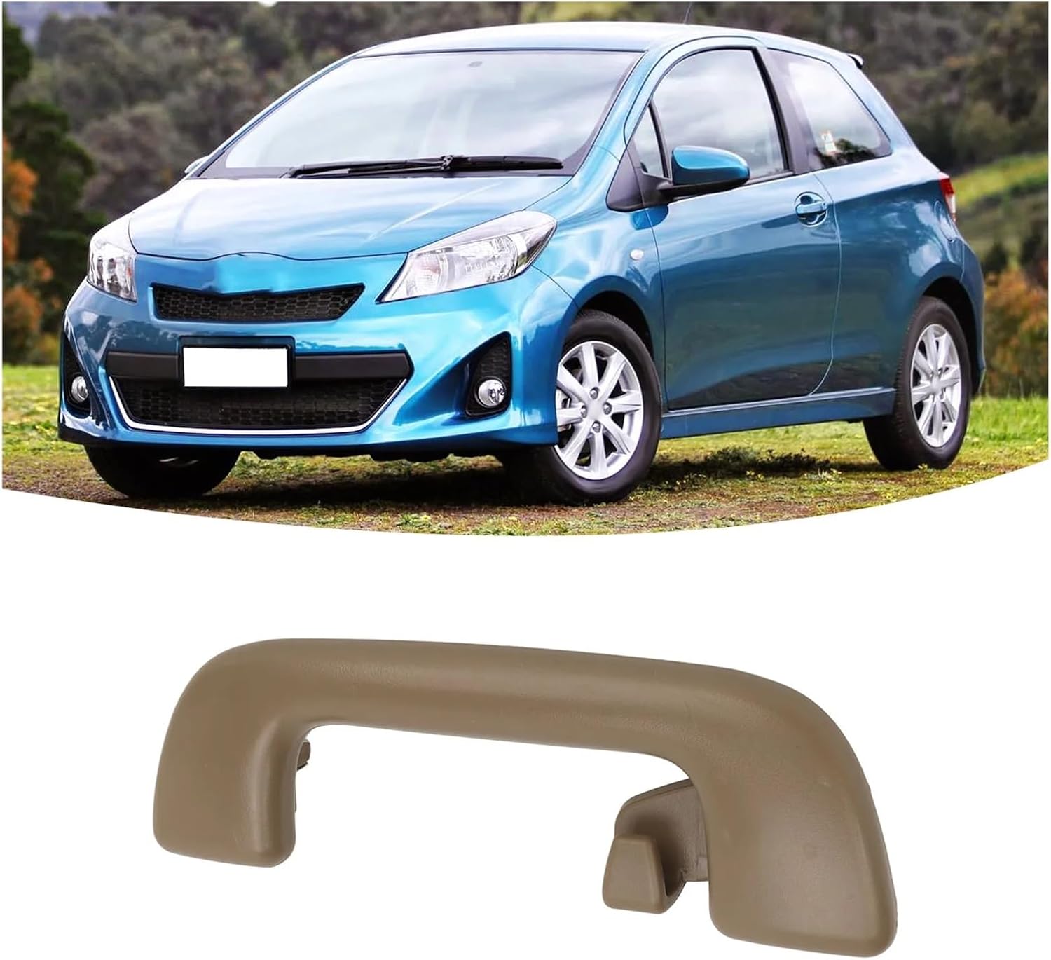 Inner Ceiling Pull Handle 74610‑52020 Roof Pull Grab Handle Replacement Fit for Yaris Vios Fit for Corolla Altis Aruis(with Hook)