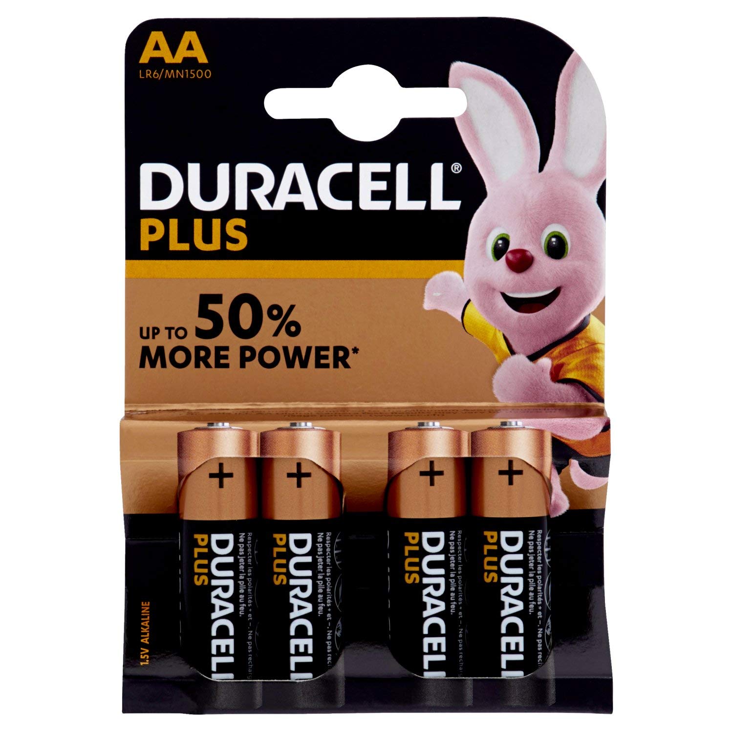 Duracell Mn1500 Plus Batteriee AA Non Ricaricabile – Set of 4 Pezzi