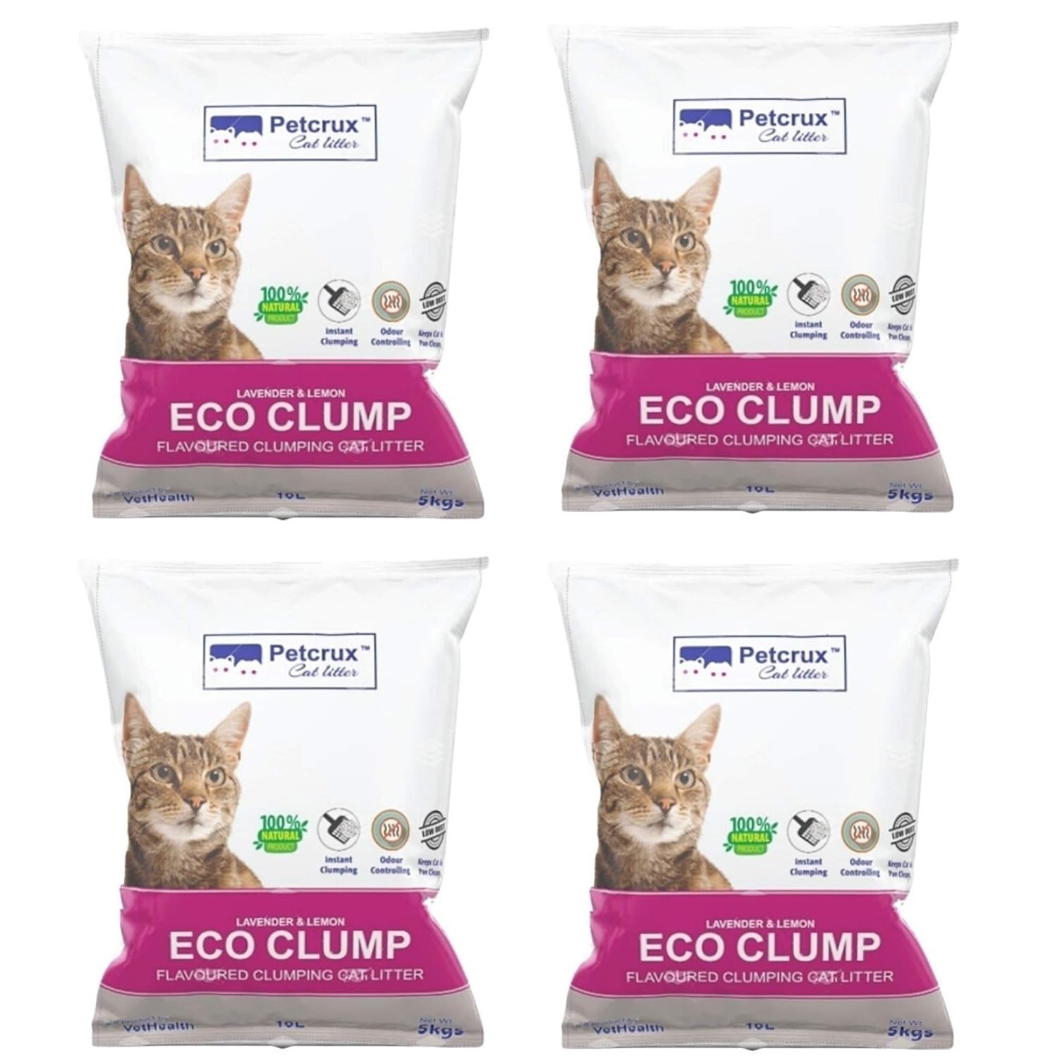 Buy PetCrux Eco Clump Cat Litter Natural Bentonite Clay Pet