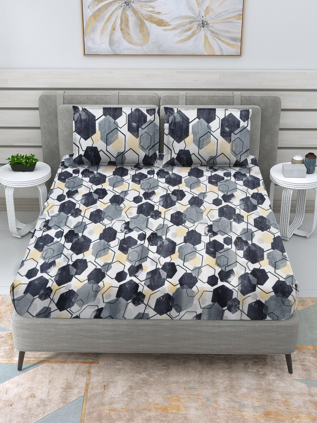 RRC Fleece Winter Double Size Woolen Warm 300 Threadcount Bed Sheet with Pillow Covers for Winters 228X254 Cm Woolen Bedsheet for Double Bed with Pillow Covers (B0CJ82TGPF) Amazon Price History, Amazon Price Tracker