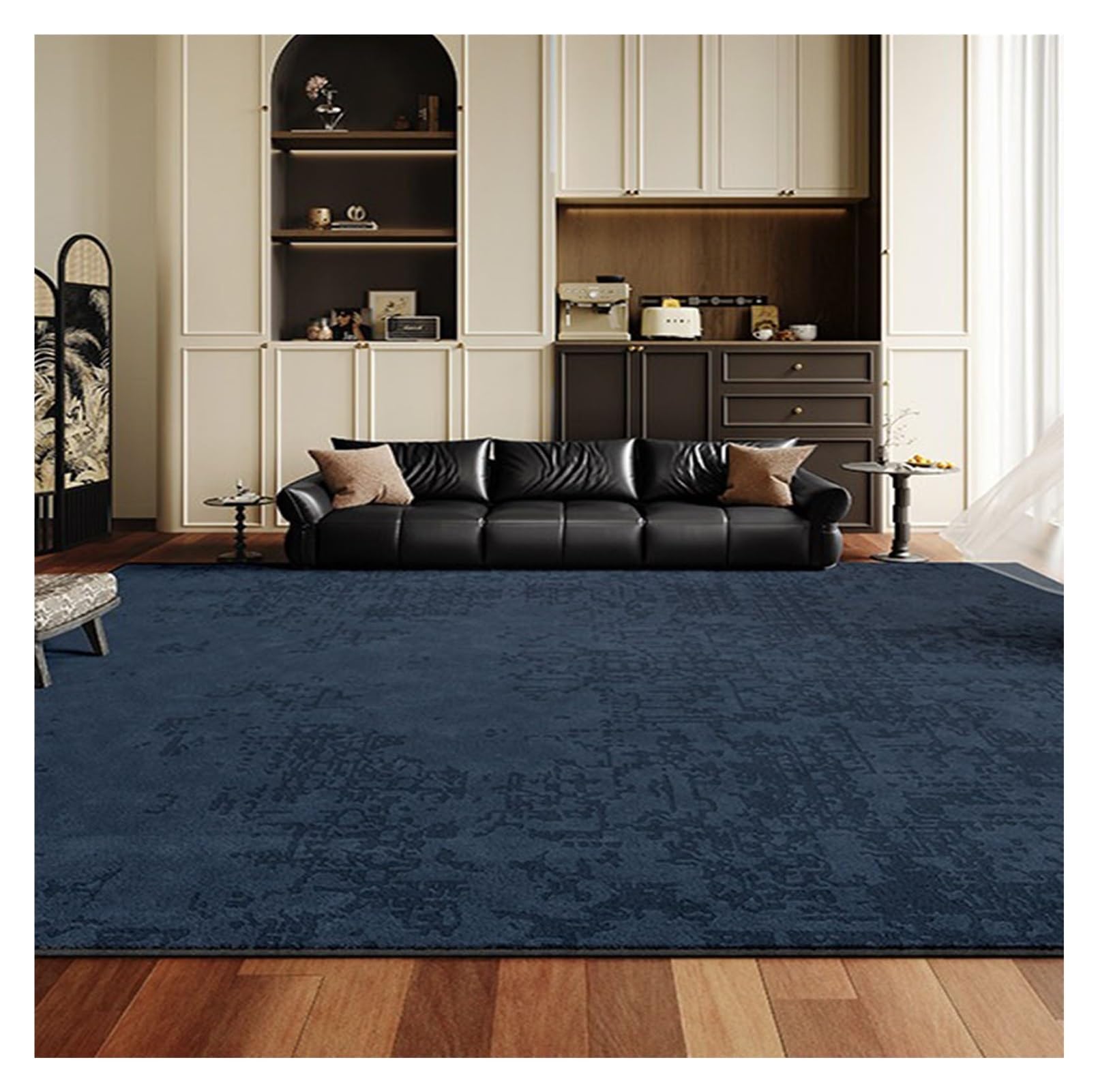 Tapis poilu douceur d'intérieur au design élégant 150x200