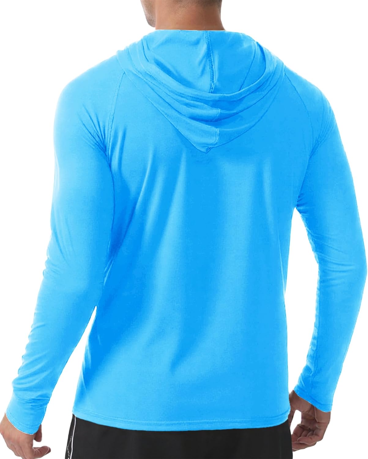 Men's UPF 50+ Sun Protection Long Sleeve Hoodie Shirt Outdoor UV Fishing Shirts for Workout, Running, Fishing,Hiking - Image 2