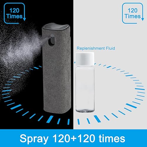 Miniatura 95 de walrfid Spray limpiador de pantalla de automóvil, kit de cepillo de limpieza electrónico para pantalla táctil para TV, laptop, iPad, iPhone, Crema