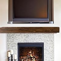 Vista 1 de MANTELSDIRECT Estante flotante de madera para chimenea de 72 pulgadas en color moca, Austin de Mantels Direct, estante de pared rústico de madera