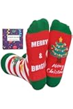 Novelty Christmas Socks for Women Men Crazy Design Cotton Socks Birthday Holiday Gift