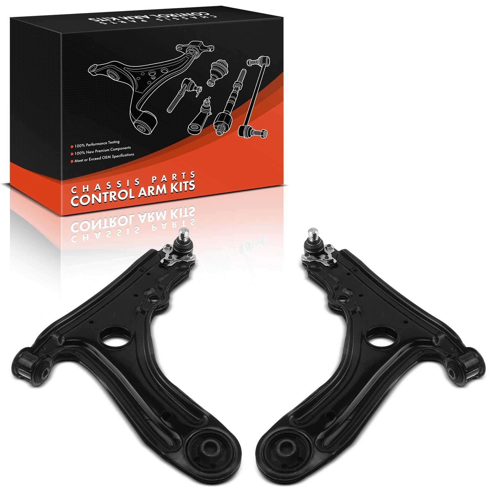 Frankberg 2 brazos de control inferiores | K620376; Compatible con: V.e.n.t.o 1H2, Golf III 1H1, Furgoneta Golf III 1H1, Golf III Variante 1H5
