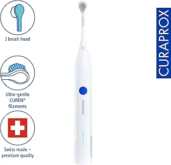 Amazon.co.jp: Curaprox Hydrosonic Easy 電動歯ブラシ 充電器と