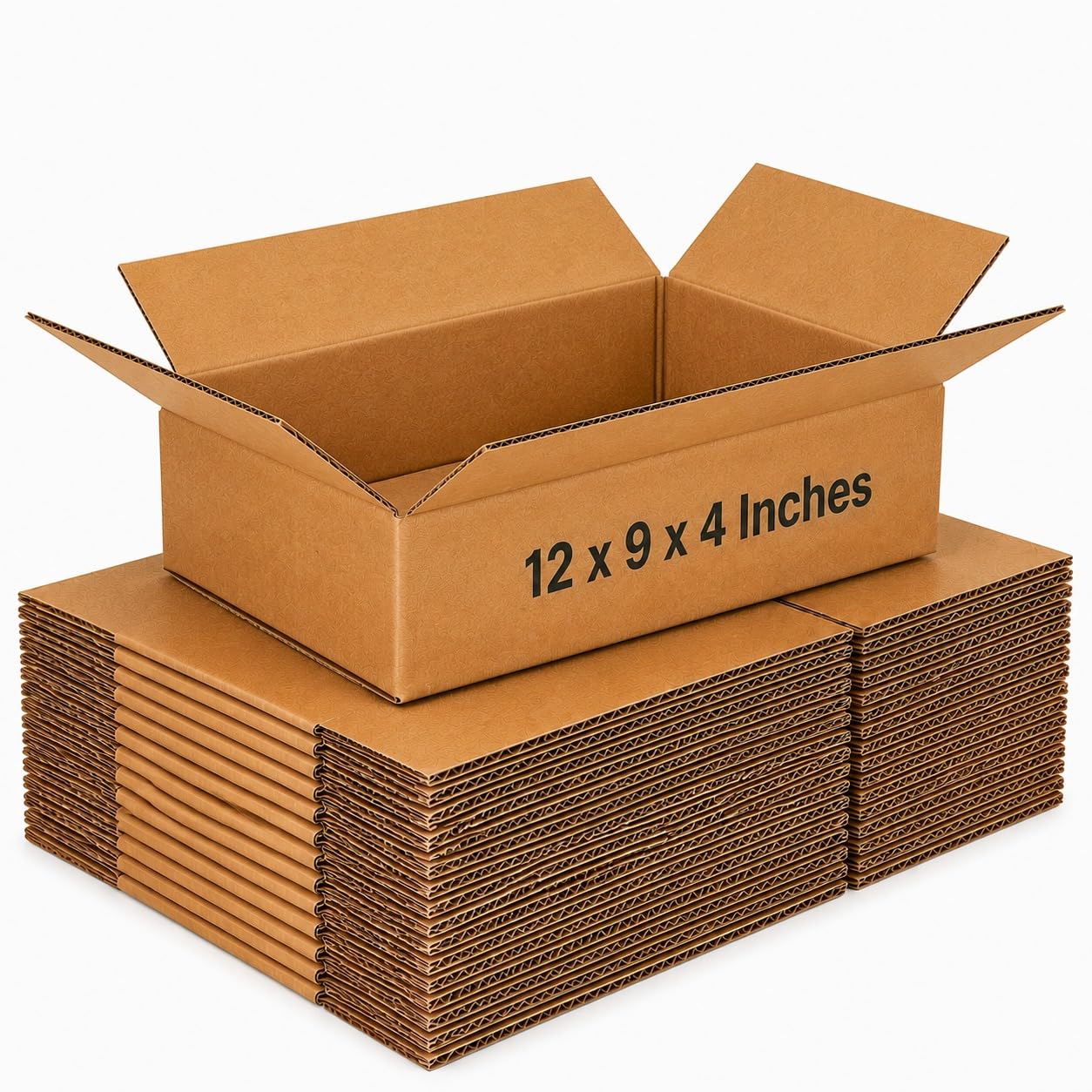 50x Single Wall 12"x9"x4"Inches (30.5x22.9x10cm) Small Parcel Size Cardboard Mailing Cartons/Postal Boxes,Corrugated Kraft Cardboard Boxes for Shipping,Online Business,Bulk Discount Price