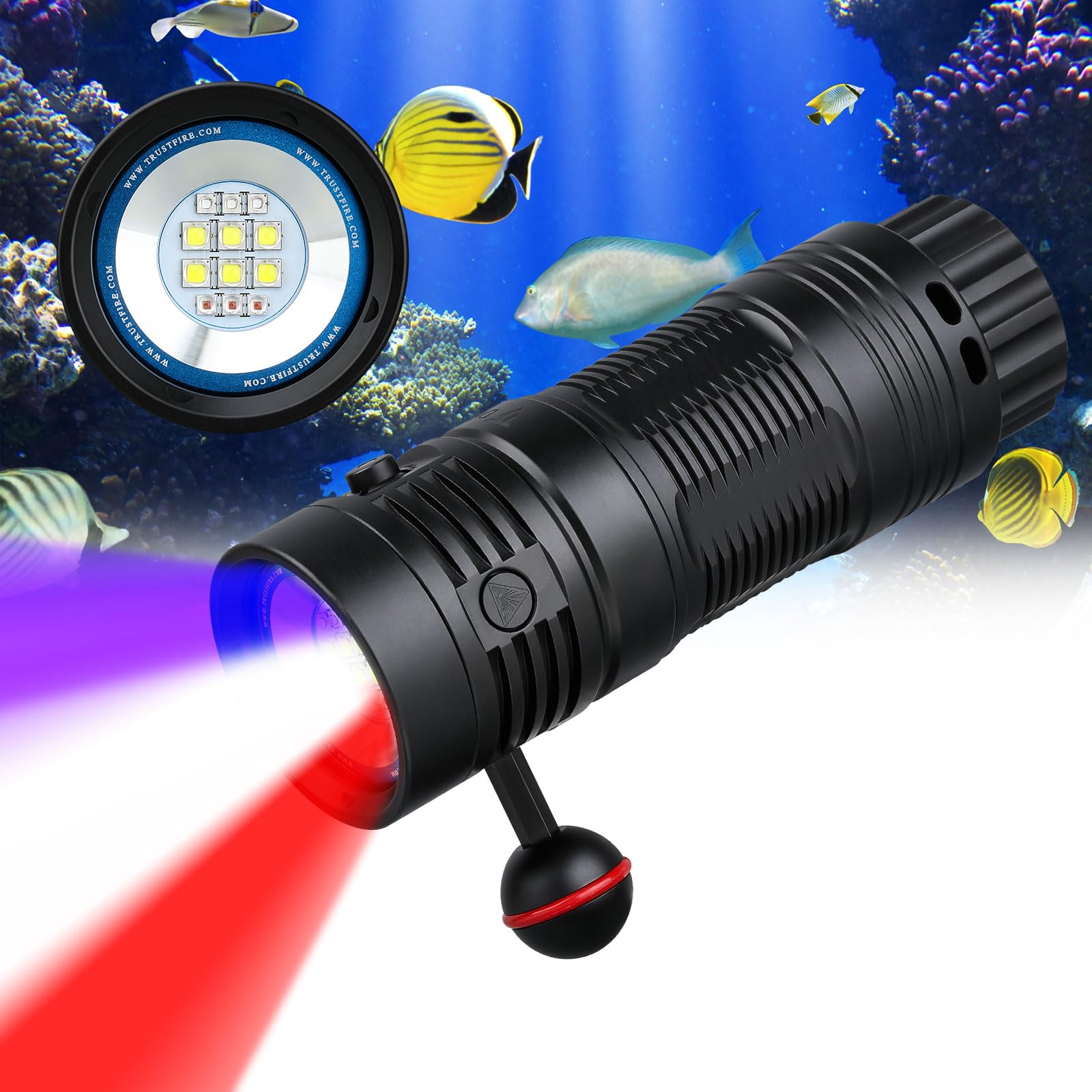 Amazon.co.jp: TrustFire DF50S 水中ライト 6500ルーメン LED 懐中電灯