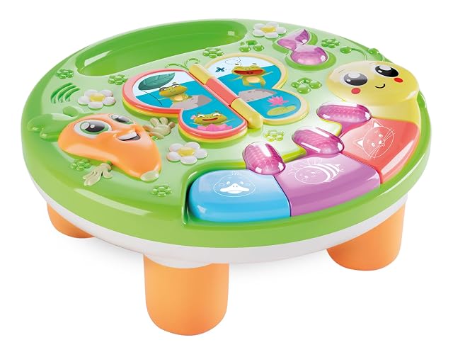Lisciani - CAROTINA BABY - Entrenador Musical Interactivo de Animales - Sonidos y Rimas de Animales - Libro Parlante - Actividad Motora para Bebes - Juguetes Sensoriales - Idea Regalo de Nacimiento