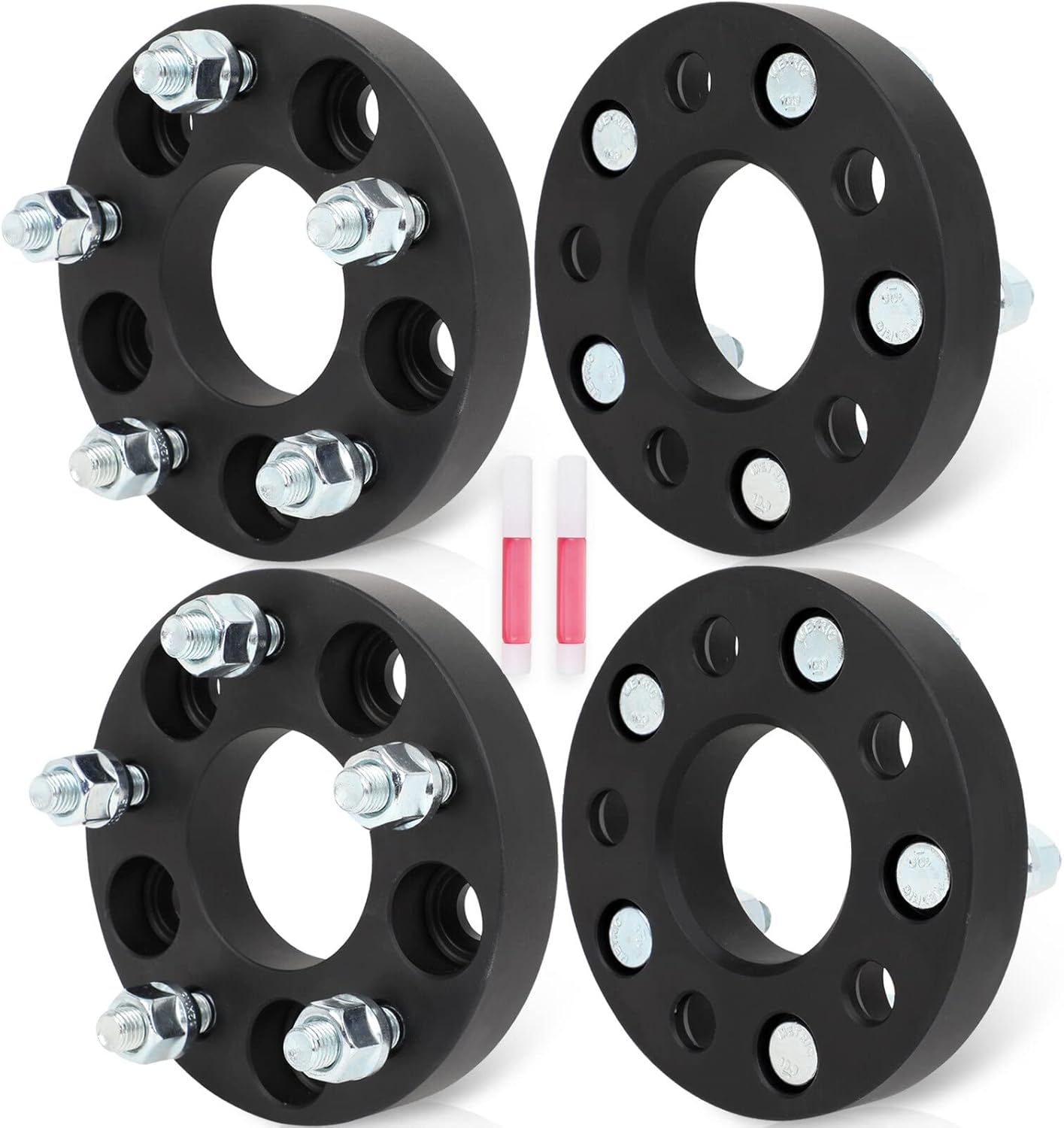 ECCPP 1" 5x110 to 5x4.5 Wheel Adapters 4PCS Lug Centric 12x1.5 65.1mm for Chevy Cobalt HHR Malibu Solstice