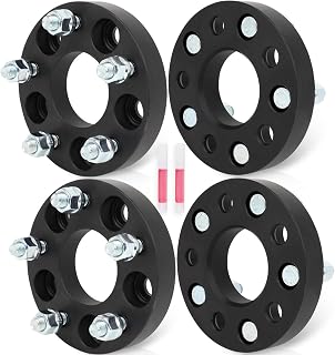 ECCPP 1" 5x110 to 5x4.5 Wheel Adapters 4PCS Lug Centric 12x1.5 65.1mm for Chevy Cobalt HHR Malibu Solstice
