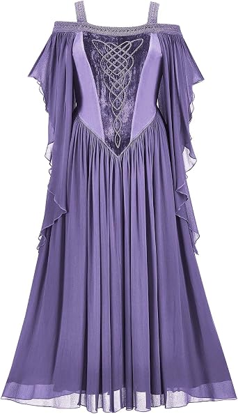 Gothic Dresses for Women, Off Shoulder Short Sleeve Long Dress Elegant Party Ball Gown Renaissance Dress 2025
