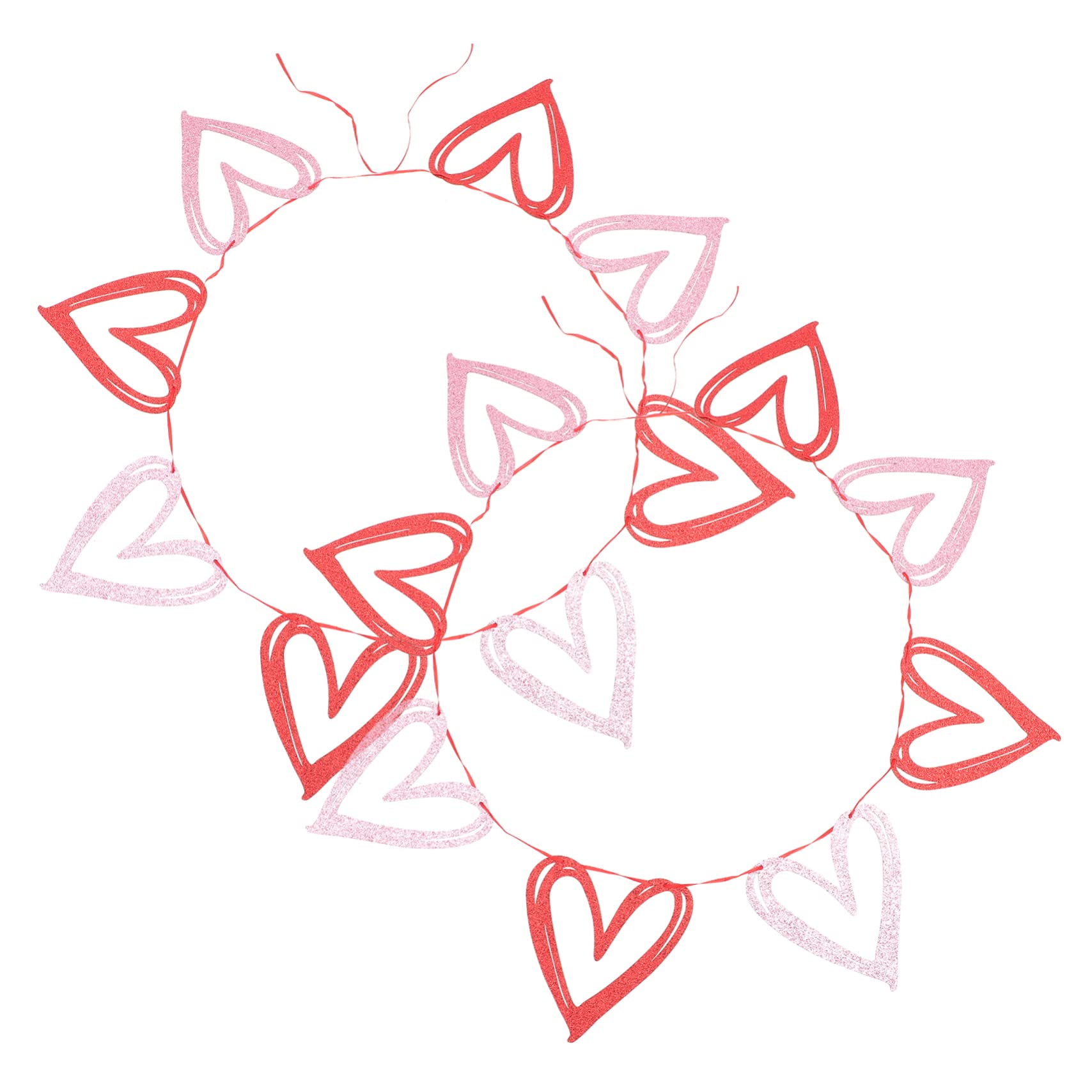 Abaodam 4 Sätze Pull-flag Zum Valentinstag Grad Dekorationen Banner Zur Silberhochzeit Hochzeitsminzbonbons Strassbandquaste Fröhliche Hochzeitsbanner Thematisiert Party Papier 2 Stück * 4